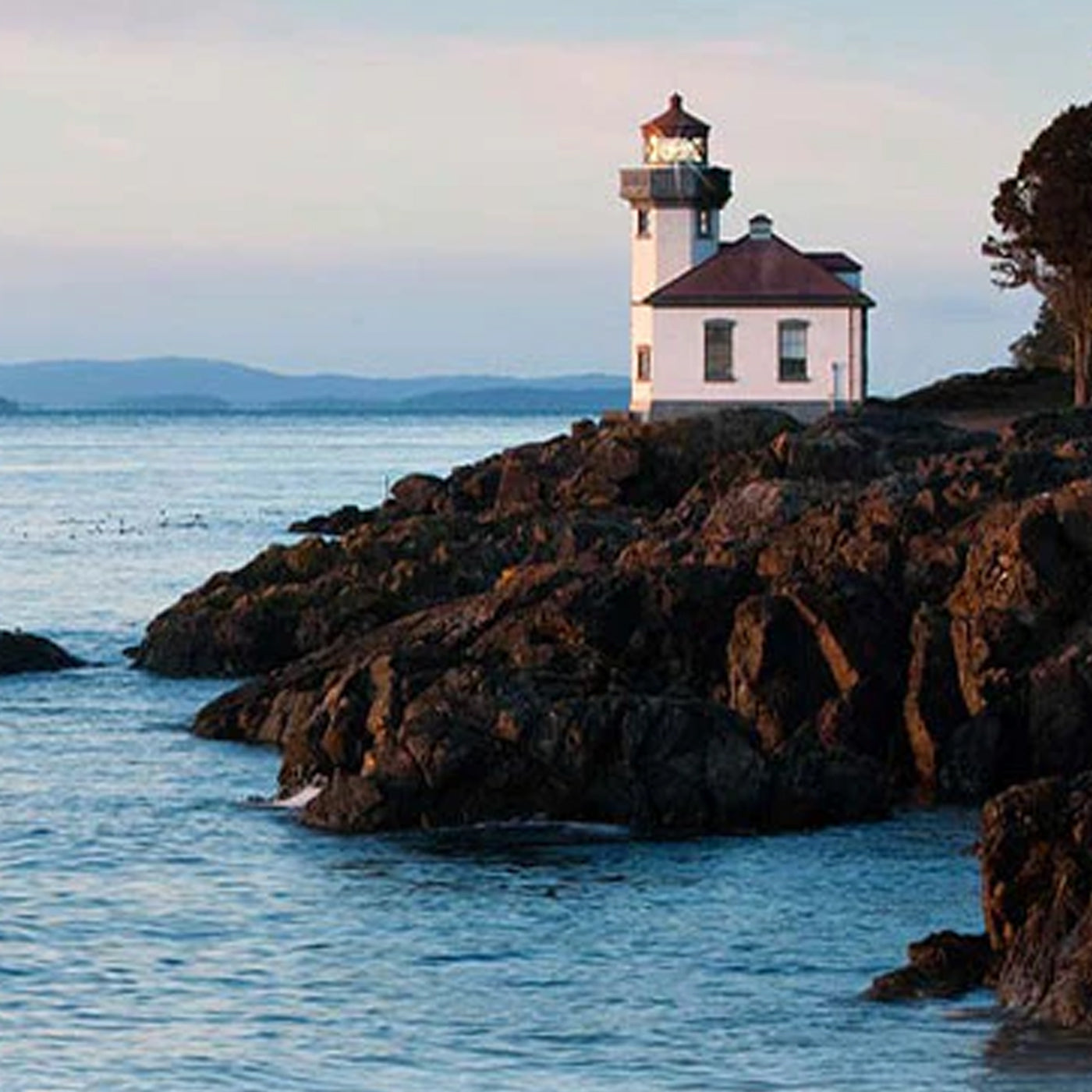 Lighthouse on the ocean