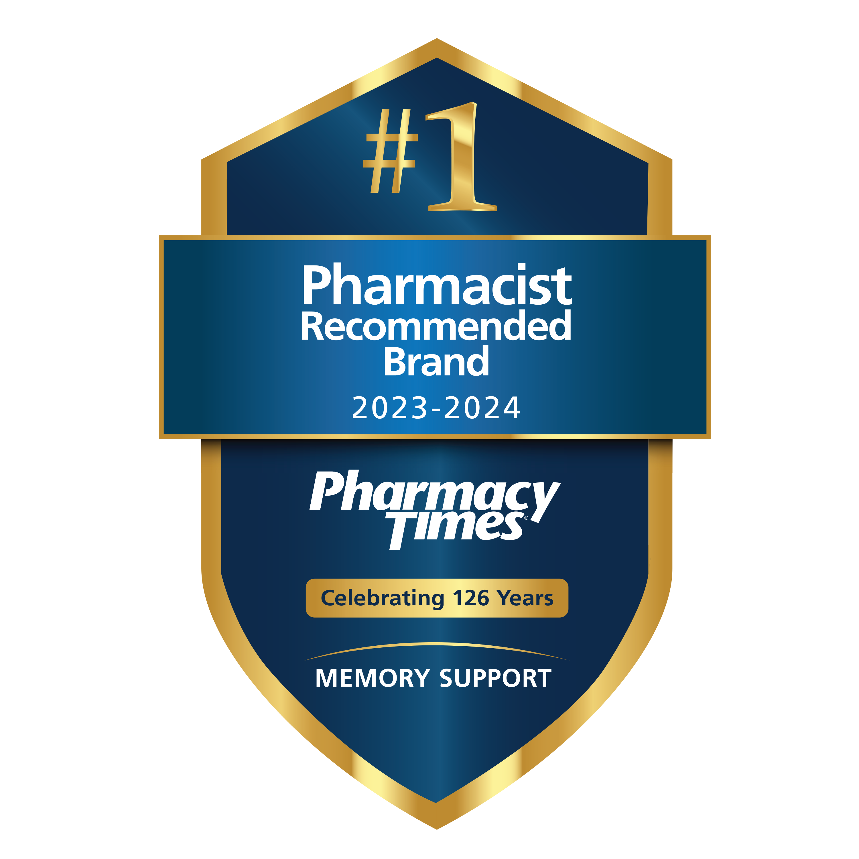 #1 Pharmacist recommended brand 2023-24 Pharmacy times Celebrating 126 years