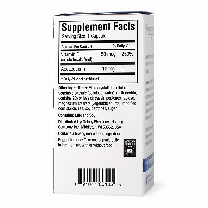 Prevagen® Cápsulas de concentración regular 10 mg, 30 unidades