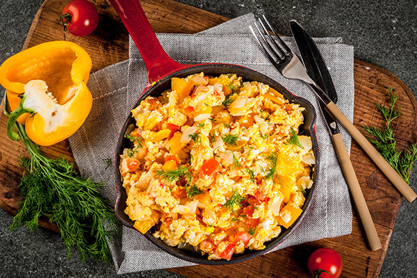 Easy Vegetable and Egg Scramble for a Brain-Healthy Breakfast