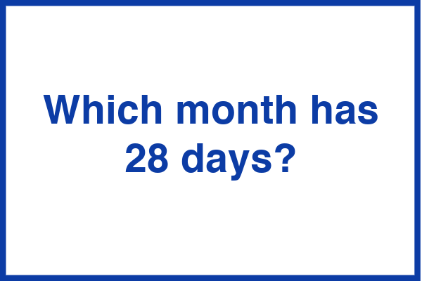 Riddle Challenge - Calendar