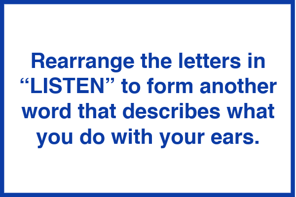 Answer the Riddle-Rearrange