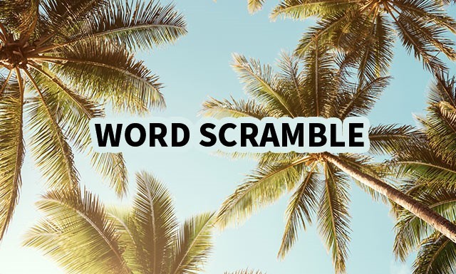 Summer Word Scramble