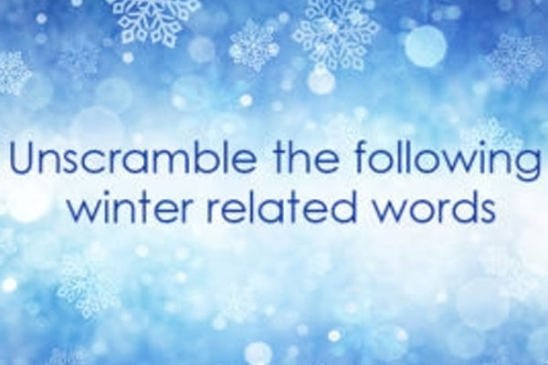 Winter Word Scramble