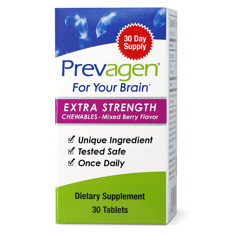 Prevagen Chewables - Mixed Berry Tablets - Extra Strength - 30ct — Unique Ingredient, Tested Safe, Once Daily