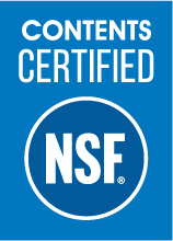 Contents certified NSF Colored