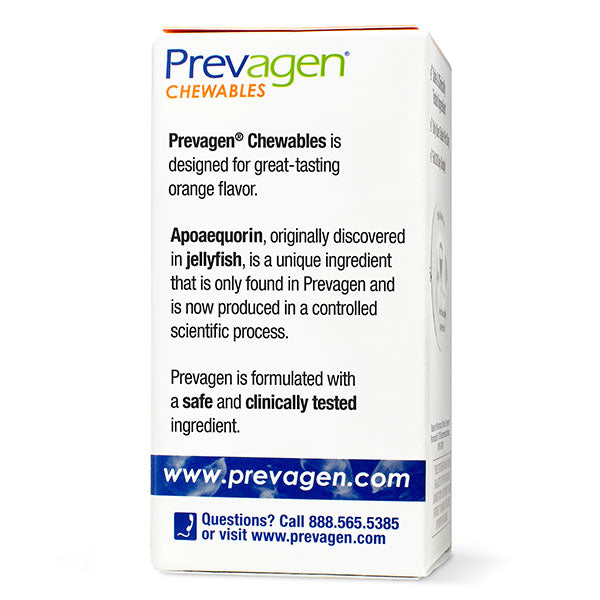 Prevagen® Fuerza regular Sabor a naranja Masticables ECE 10 mg, 30 unidades 