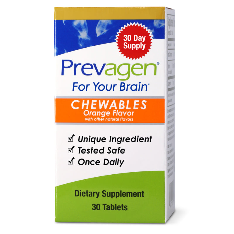 Prevagen® Fuerza regular Sabor a naranja Masticables ECE 10 mg, 30 unidades 