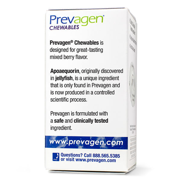 Prevagen® Regular Strength Berry Flavor Chewables ECE 10 mg, 30 unidades 